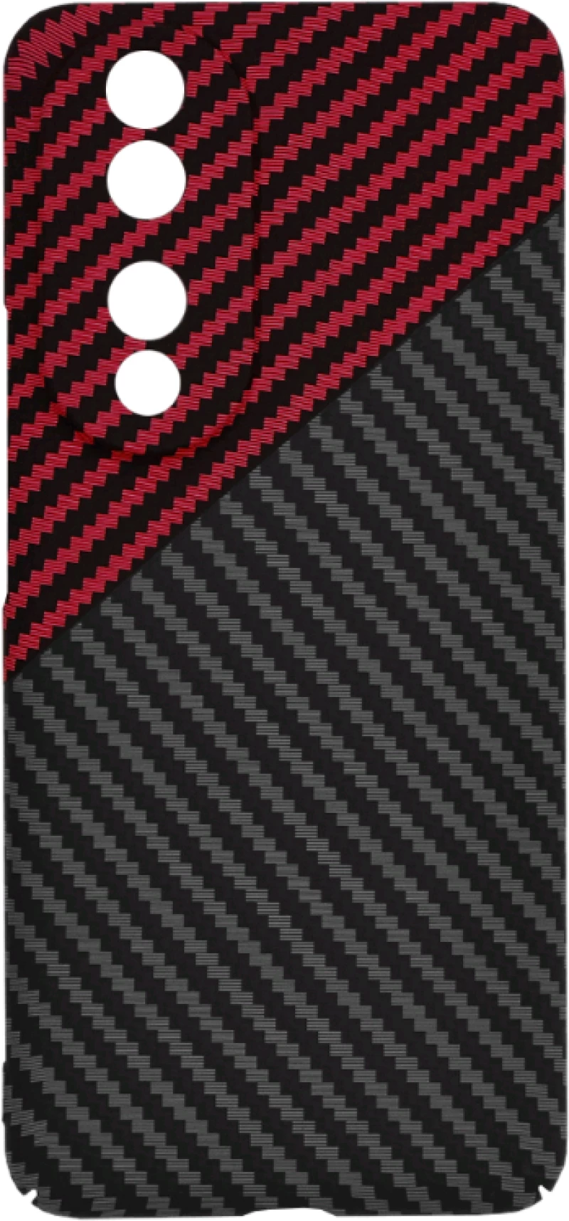 Techsuit Carbonite FiberShell - Σκληρή Θήκη Honor 90 - Red Vortex (5949419212978)