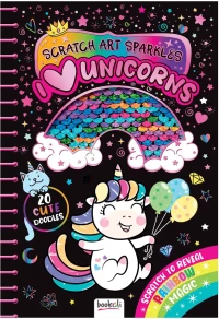 ΒΙΒΛΙΟ ΖΩΓΡΑΦΙΚΗΣ SCRATCH ART SPARKLES - I LOVE UNICORNS (#SCR-10)