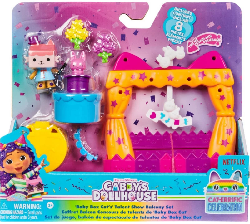 Spin Master Gabbys Dollhouse: cat-Errific Celebration - Baby box Cats Talent Show Balcony set (20146521)*