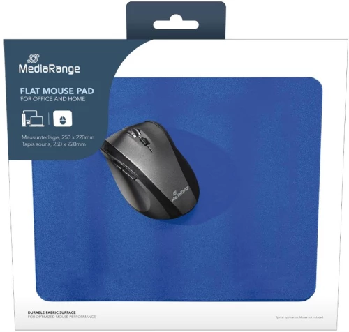 Mediarange Flat Mousepad 250x220x3mm Blue (Mros254)