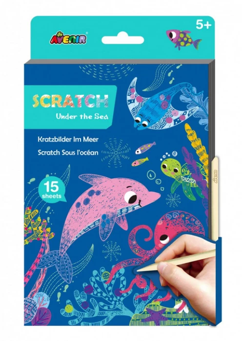 Arts & Crafts Scratch Book A5 - Under The Sea 60805