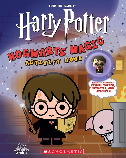 From the Films of Harry Potter: Hogwarts Magic Activity Book With Pencil Topper pb