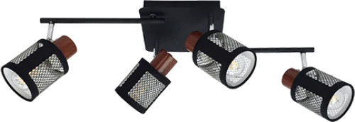 DELIA SPOT 4XE27 BLACK