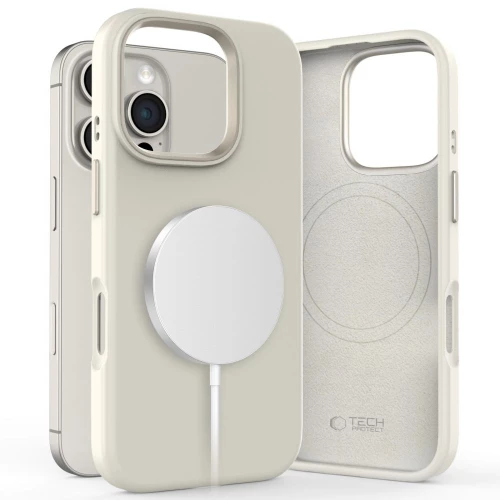 Tech-Protect Θήκη Silicone Pure Magsafe iPhone 16 Pro Max Cosmic Latte