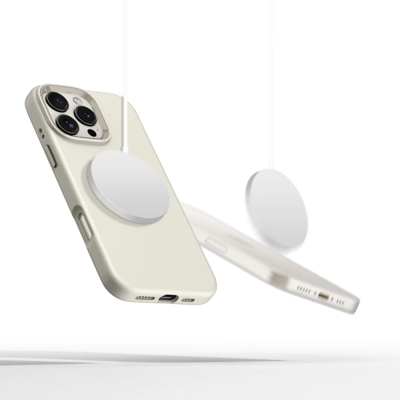 Tech-Protect Θήκη Silicone Pure Magsafe iPhone 16 Pro Max Cosmic Latte