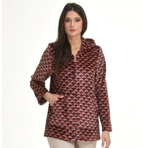 Primavera Γυναικεία Χειμερινή Ρόμπα Φλις Regular Fit K124