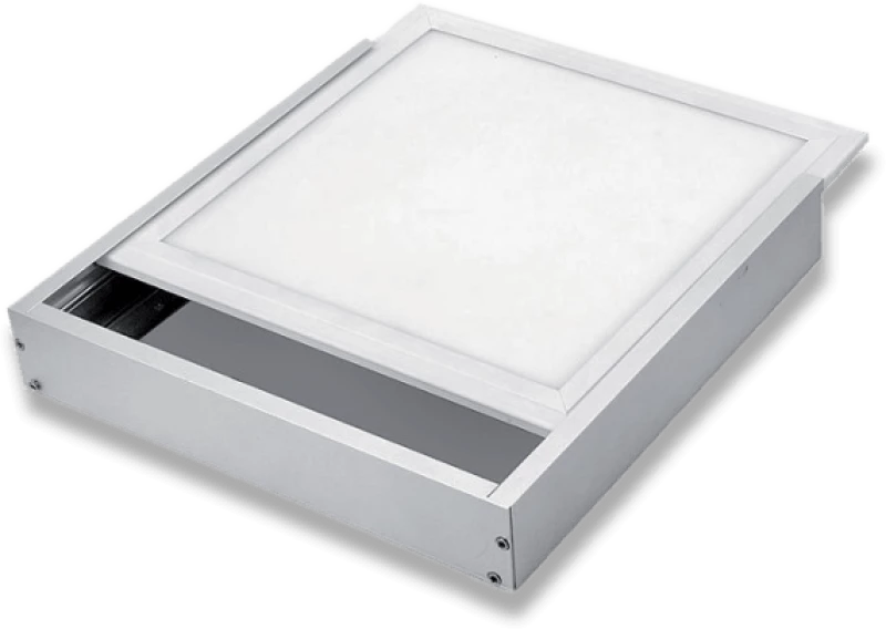 FRAME SURFACE MOUNT 595x595mm WHITE FOR LED PANEL WITH h 9-11mm