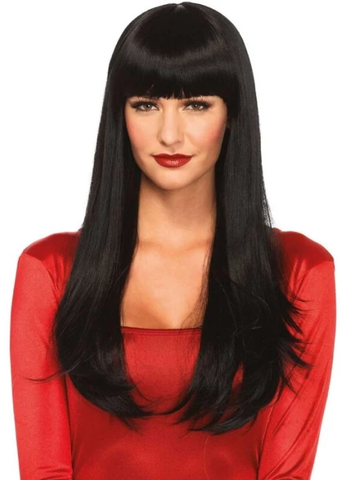 LEG AVENUE - BANGIN LONG STRAIGHT WIG BLACK
