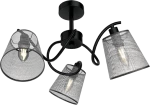 JASMINE CEILING LAMP 3XE14 BLACK