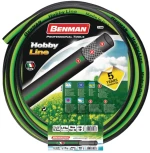 Λάστιχο ποτίσματος Hobby Line 1/2" 15m Πράσινη Ρίγα BENMAN 74988