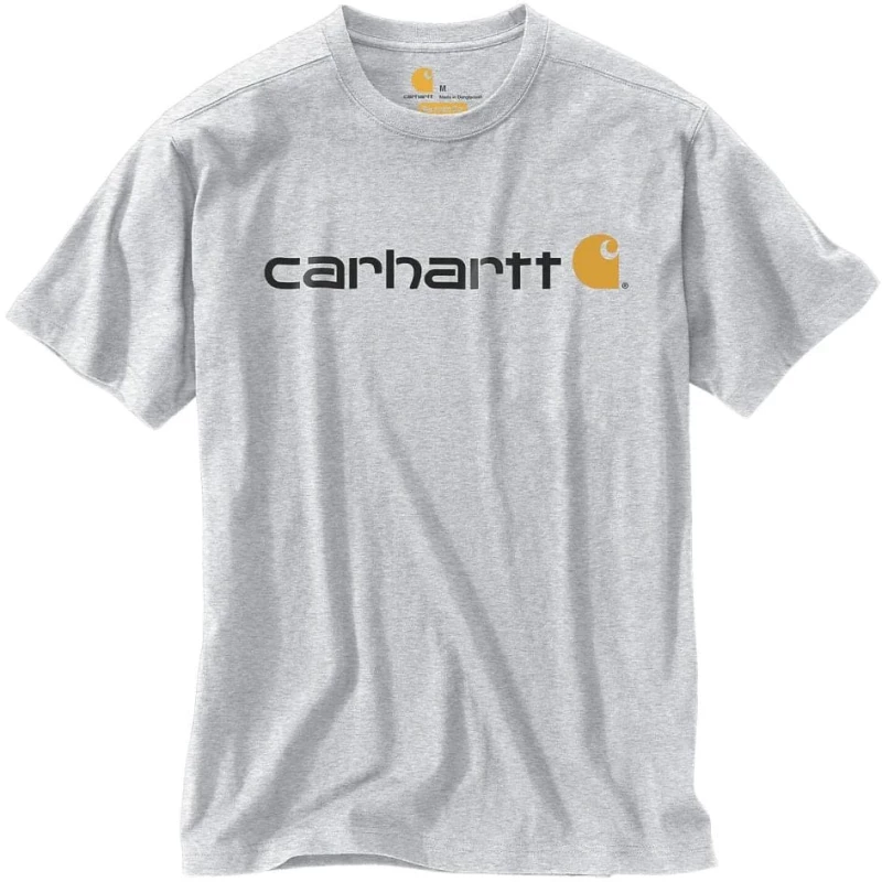 Μπλουζάκι Ανδρικό T-Shirt Core Logo Heather Grey Carhartt 103361-034