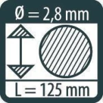 ΜΥΤΕΣ - ΑΝΤΑΛΛΑΚΤΙΚΑ PICA DRY MULTI USE LEADS 125mm 4031 Ø=2.8mm