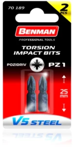 ΜΥΤΗ SUPER  PZ V5 STEEL 2x25mm (2τμχ) BENMAN 74943