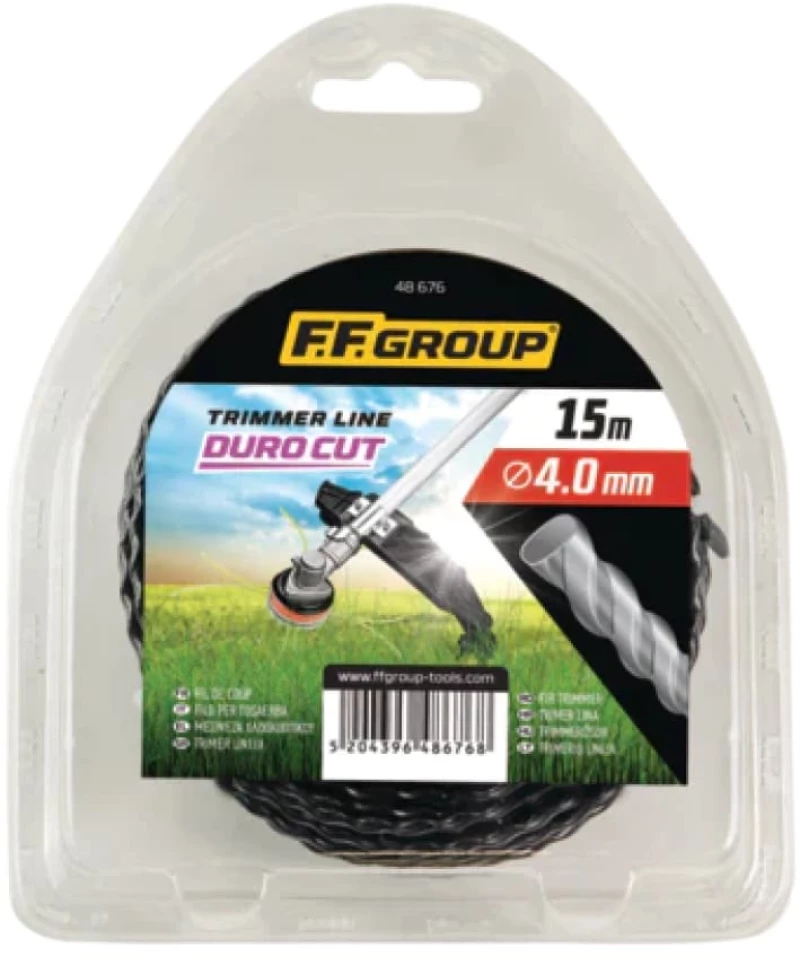 Νήμα Μεσινέζας Duro Cut Ελλειπτικό Στριφτό 4.3mmX15m, FF GROUP 48677