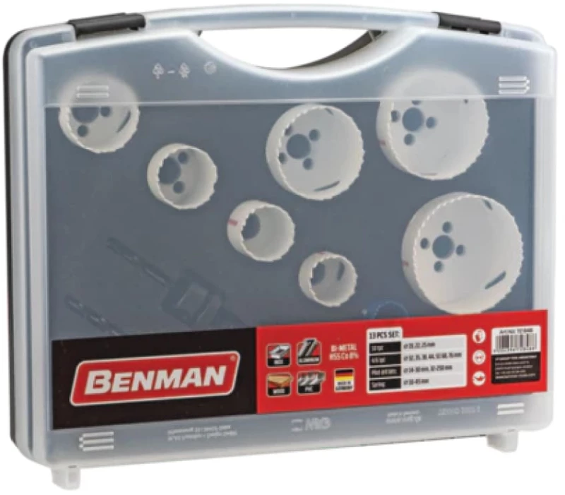 ΠΟΤΗΡΟΤΡΥΠΑΝΑ Bi-METAL, COBALT 8%, 13 ΤΕΜ BENMAN 72848