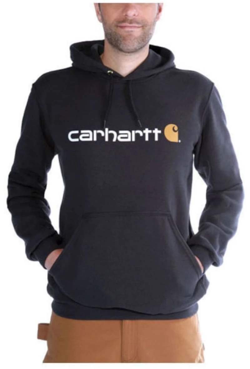 Φούτερ Μπλούζα Signature Logo Hooded Black CARHARTT 100074-001