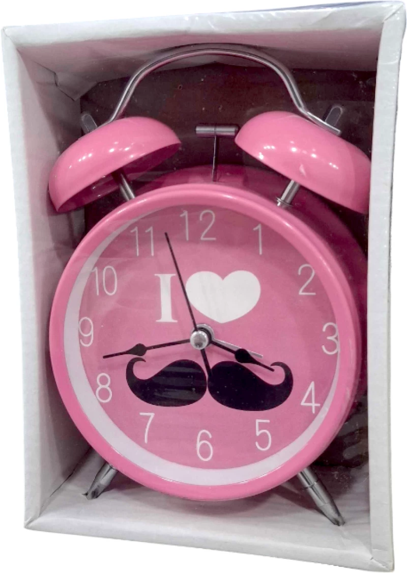 Επιτραπέζιο ρολόι - Ξυπνητήρι - 8806-9 - 880635 - Pink