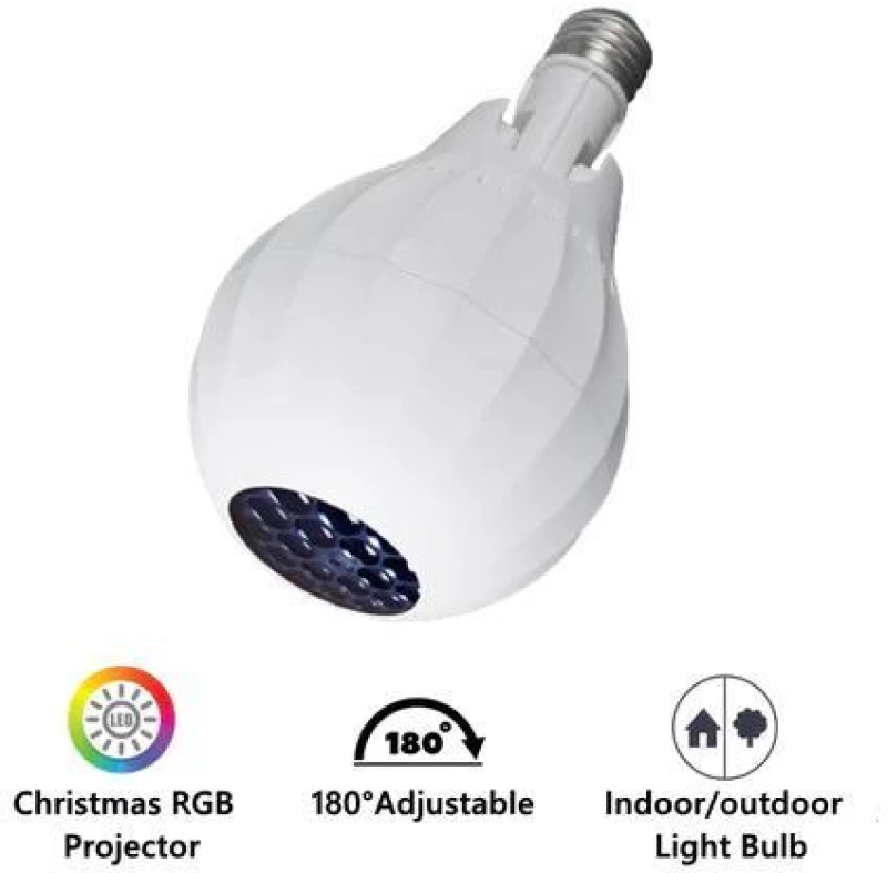 JG169 MINI PROJECTOR Λάμπα LED για Ντουί E27