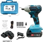 Brushless Κρουστικό κλειδί μπαταρίας με 2 Μπαταρίες 48W - Lithium Electric Tool 013118 50847710