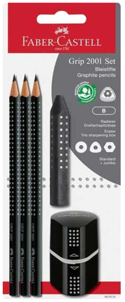 Faber-Castell σετ Grip 2001 Μαύρο