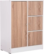 ΝΤΟΥΛΑΠΙ ΜΕ 4 ΑΠΟΘ.ΧΩΡΟΥΣ MATIN HM2479.01 SONAMA OAK-ΛΕΥΚΗ ΜΕΛΑΜΙΝΗ 80x39,5x99,5Υεκ