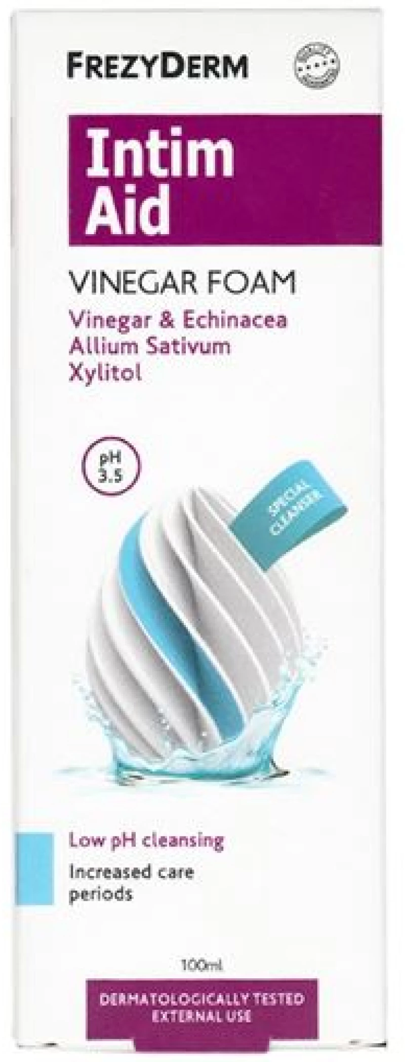 Frezyderm Intim Aid Vinegar Foam Ειδικός Αφρός Καθαρισμού με Χαμηλό PH 3.5 100ml