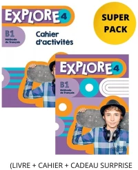 EXPLORE 4 SUPER PACK (LIVRE + CAHIER + CADEAU SURPRISE)