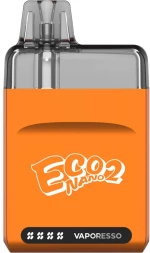 Vaporesso Eco Nano 2 6ml Pod Kit - 1000mAh - 6ml - Πορτοκαλί