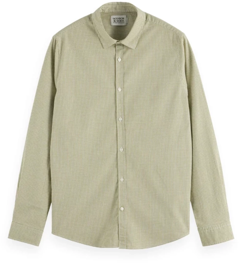 Scotch&Soda Men’s Poplin Checked Shirt