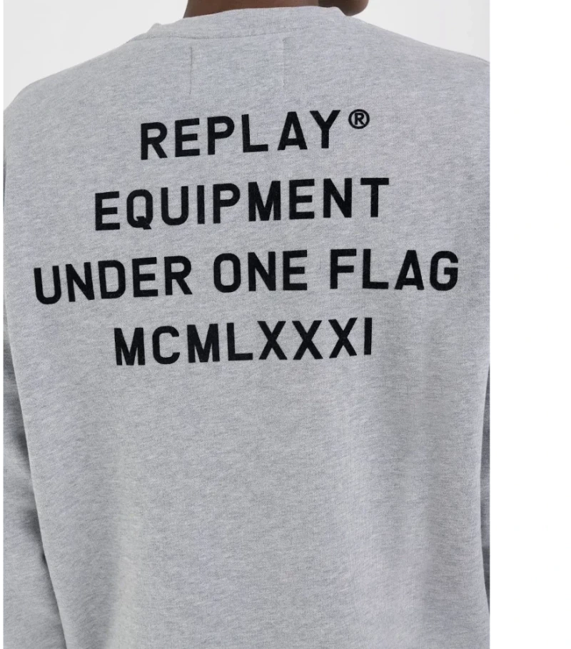 Replay Man Sweatshirt With Lettering
