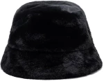 Replay Woman FAUX FUR BUCKET Black HAT