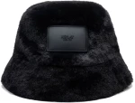 Replay Woman FAUX FUR BUCKET Black HAT