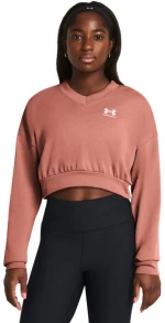Γυναικείο Φούτερ Ua Rival Terry Os Crop Crw Pink  Ρόζ