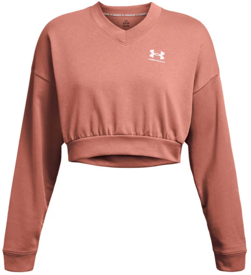 Γυναικείο Φούτερ Ua Rival Terry Os Crop Crw Pink  Ρόζ