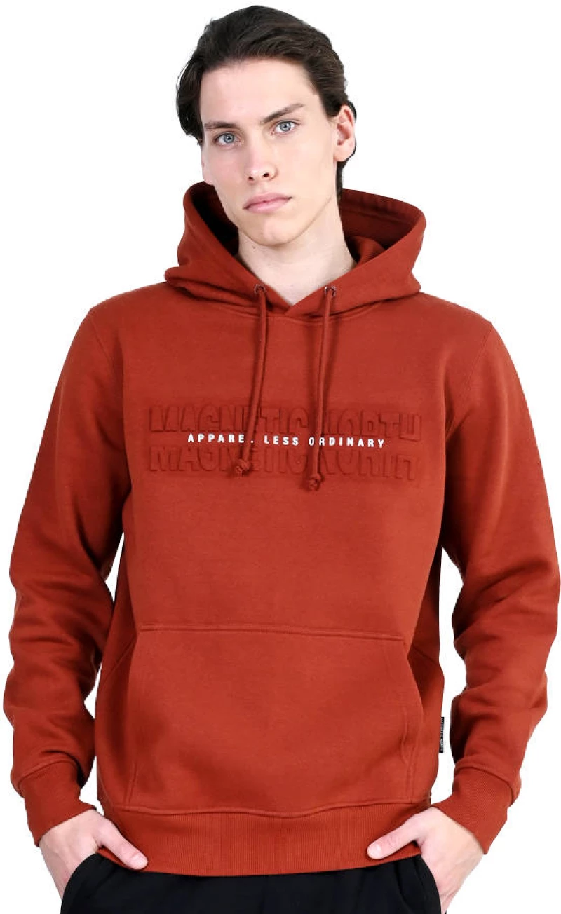 Ανδρικό Φούτερ Magnetic North Hoodie 3D Apparel Less Ordinary Chutney  Κανελί