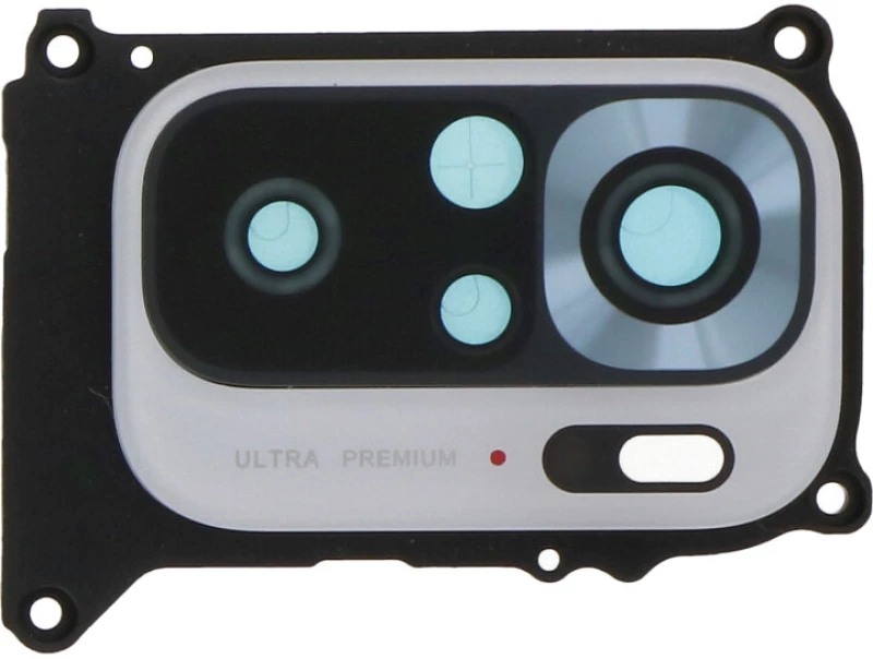 Back Camera Lens and Bezel for Xiaomi Redmi Note 10S White