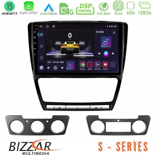 Bizzar S Series Skoda Octavia 5 8core Android13 6+128GB Navigation Multimedia Tablet 10" U-S-SK229B