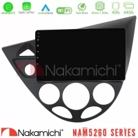Nakamichi NAM5260 Series 4Core Android12 4+64GB Ford Focus 1999-2004 Navigation Multimedia Tablet 9" Με Carplay & Android Auto U-N44-FD1331