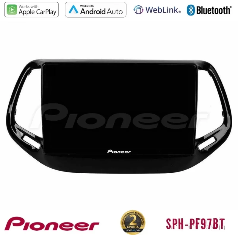 Pioneer SPH-PF97BT Series Jeep Compass 2017 Multimedia Station 9" (Tablet Style) Με Carplay & Android Auto U-SPH-JP0143