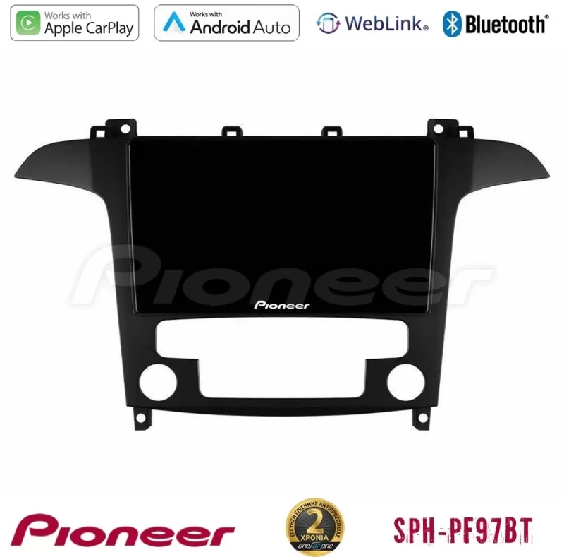 Pioneer SPH-PF97BT Series Ford S-Max 2006-2012 Multimedia Station 9" (Tablet Style) Με Carplay & Android Auto U-SPH-FD409