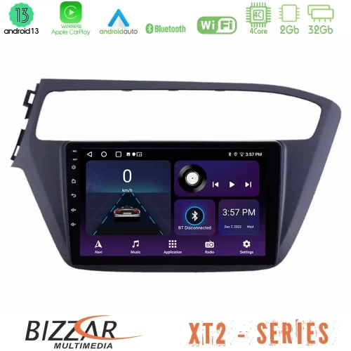 Bizzar XT2 Series 4Core Android13 2+32GB Hyundai i20 2018-2020 Navigation Multimedia Tablet 9" U-XT2-HY1961