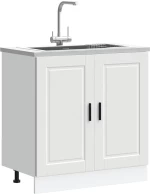 Ντουλάπι βάσης νεροχύτη Porto Λευκό 80x46x81,5 cm Λευκό 853927