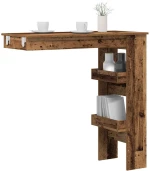 Επιτοίχιος Μπαρ Τραπέζι Παλιό Ξύλο 102x45x103,5 cm Παλιό ξύλο 856860