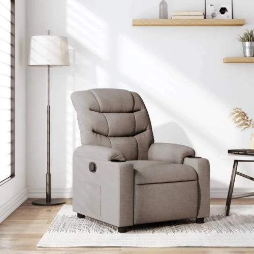 Πολυθρόνα Ανακλινόμενη Taupe Υφασμάτινη Taupe 374154