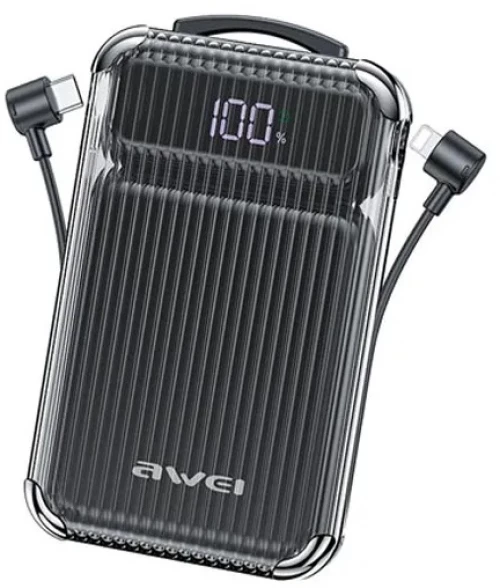 Powerbank - P89K - 10.000mah - AWEI - 006866 - Black 006866_b