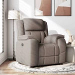 Πολυθρόνα Ανακλινόμενη Taupe Υφασμάτινη Taupe 4015707