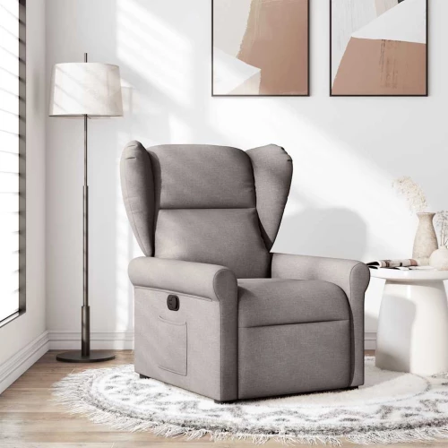 Πολυθρόνα Ανακλινόμενη Taupe Υφασμάτινη Taupe 4015663