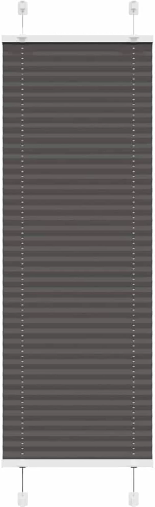 Πλισέ περσίδα Μαύρο 50x150 cm Πλάτος υφάσματος 49,4 cm Μαύρο 4015133