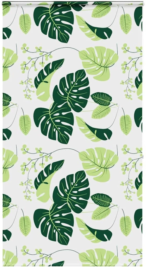 Κουρτίνα Μπάνιου Ρολό κασέτα 140x240εκ. Πλάτος υφάσματος 136εκ. green leaves 4014972