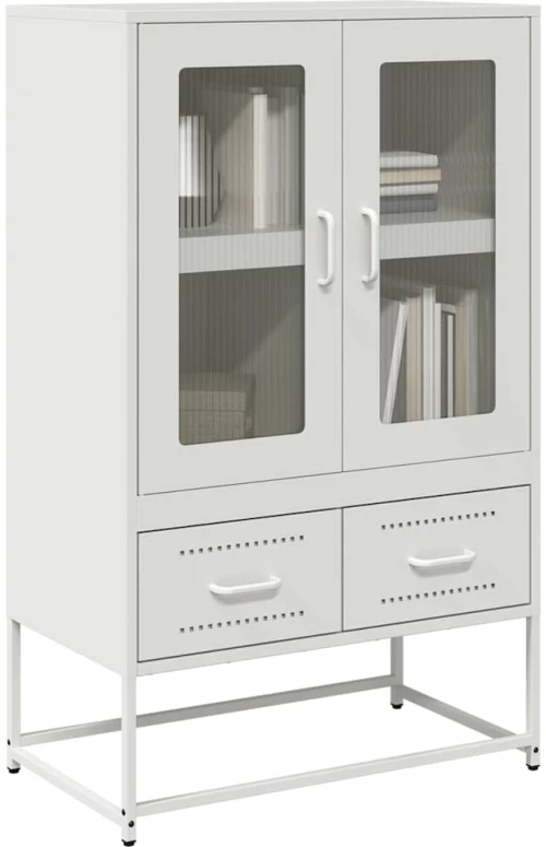 Ντουλάπι Λευκό 68x39x111,5 εκ. από Χάλυβα Λευκό 853367